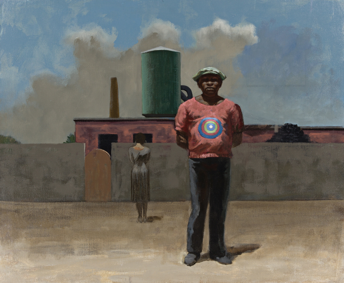 HUGHIE LEE-SMITH (1915 - 1999) Untitled (Man with Target on Shirt).
